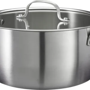 Cookinglife Kookpan met Glazen Deksel Signature Steel - RVS - ø 24 cm / 4 Liter - geschikt voor alle warmtebronnen