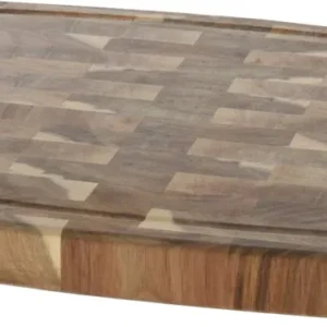 Cookinglife Snijplank Hout Acacia Pure Wood 46 x 36 cm - Houten Snijplank met Sapgeul