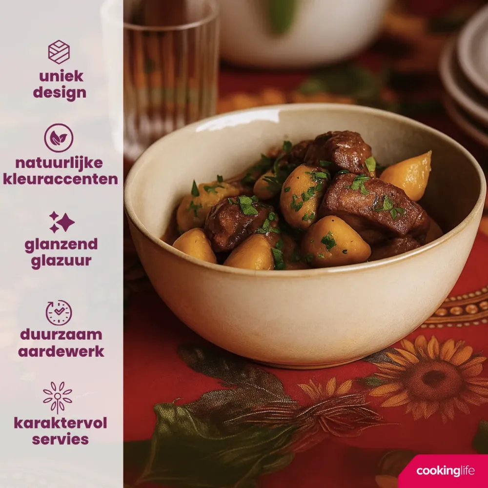 Cookinglife Soepkommen / Kommen Sabi Beige ø 15 cm - 6 Stuks