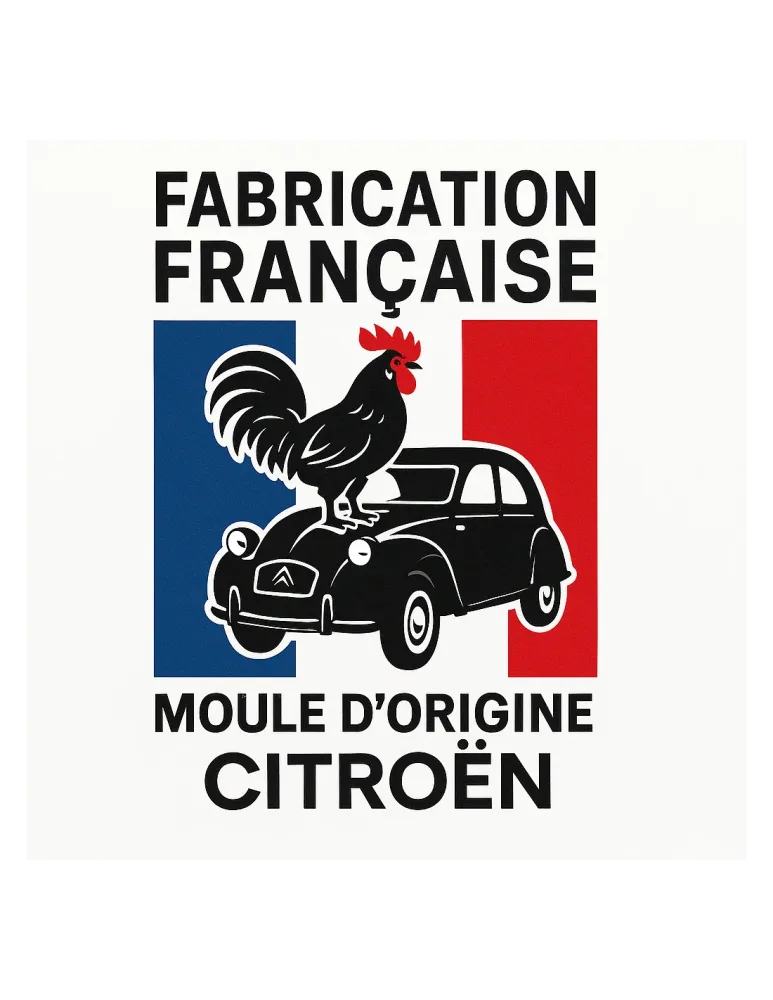 DAK 2CV ANTRACIET BINNENSLUITER Katoen