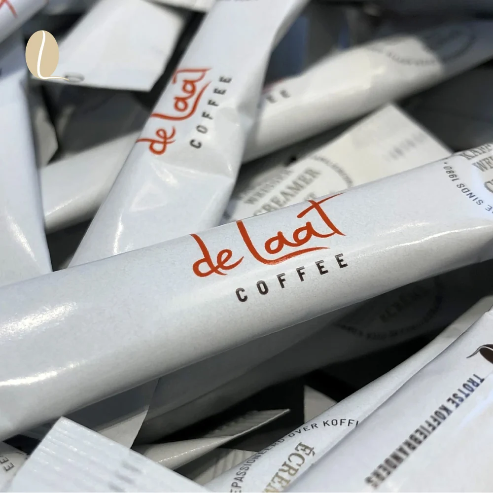 Creamersticks, per doos (1000 x 2,5 g) de Laat coffee