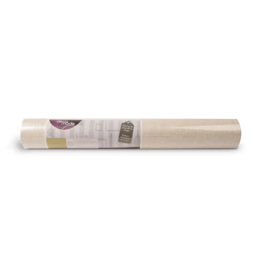 Decomode Vliesbehang Weefsel Luxe - Beige - 10,05m x 52cm