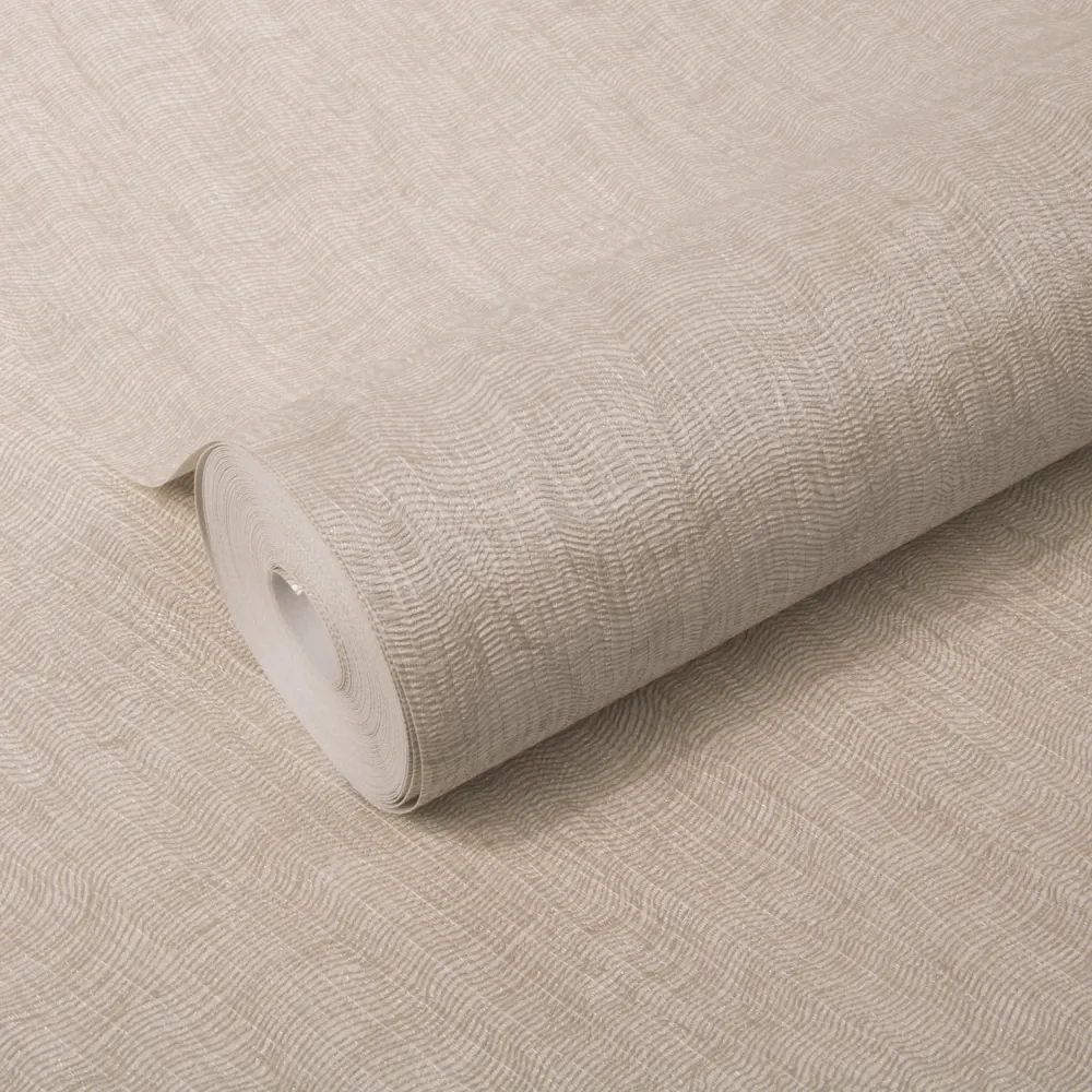 Decomode Vliesbehang Weefsel Luxe - Beige - 10,05m x 52cm