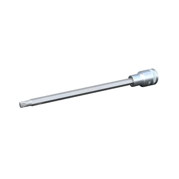 1/2" Dop M8 veeltand/spline, 200mm Deltach