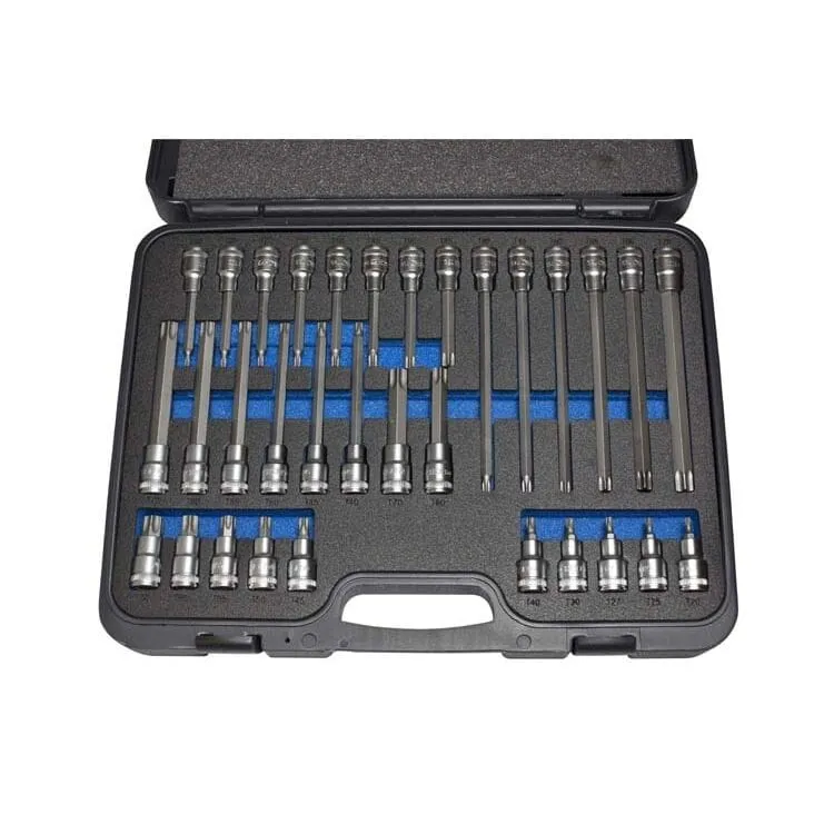1/2" Doppenset torx koffer, 32dlg Deltach