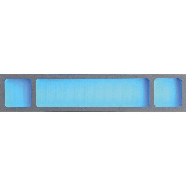 FOAM module leeg, 1 groot en 2 kleine vakken (1/2M) Deltach