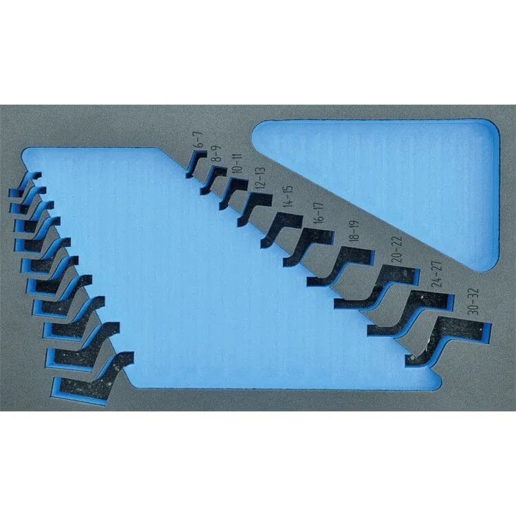 FOAM module leeg, tbv 203000 (ringsleutelset gebogen) Deltach