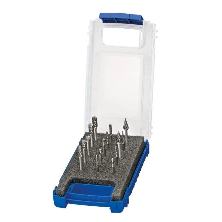 Stiftfrezenset 3mm, hardmetaal, 15dlg Deltach