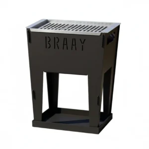 Design Zwart Gecoate Barbecue - Braay - Houtskool BBQ - 30x40x50 cm