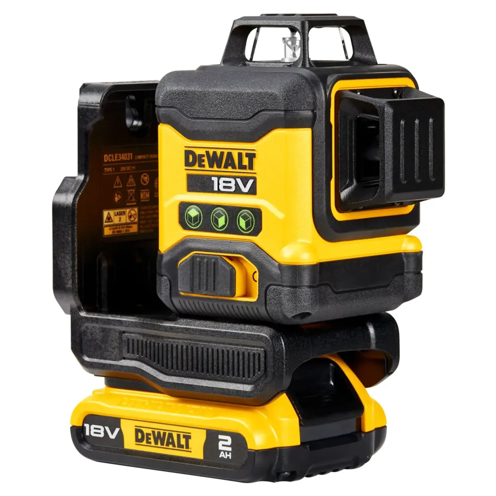Groene laserwaterpas Dewalt DCLE34031D1-QW 18V 2Ah