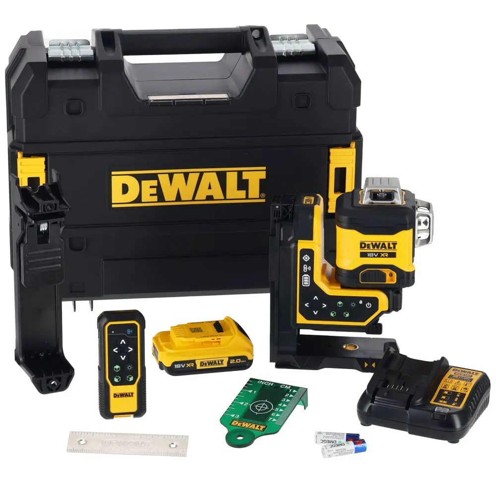 Groene laserwaterpas Dewalt DCLE34035D1-QW 18V 2Ah