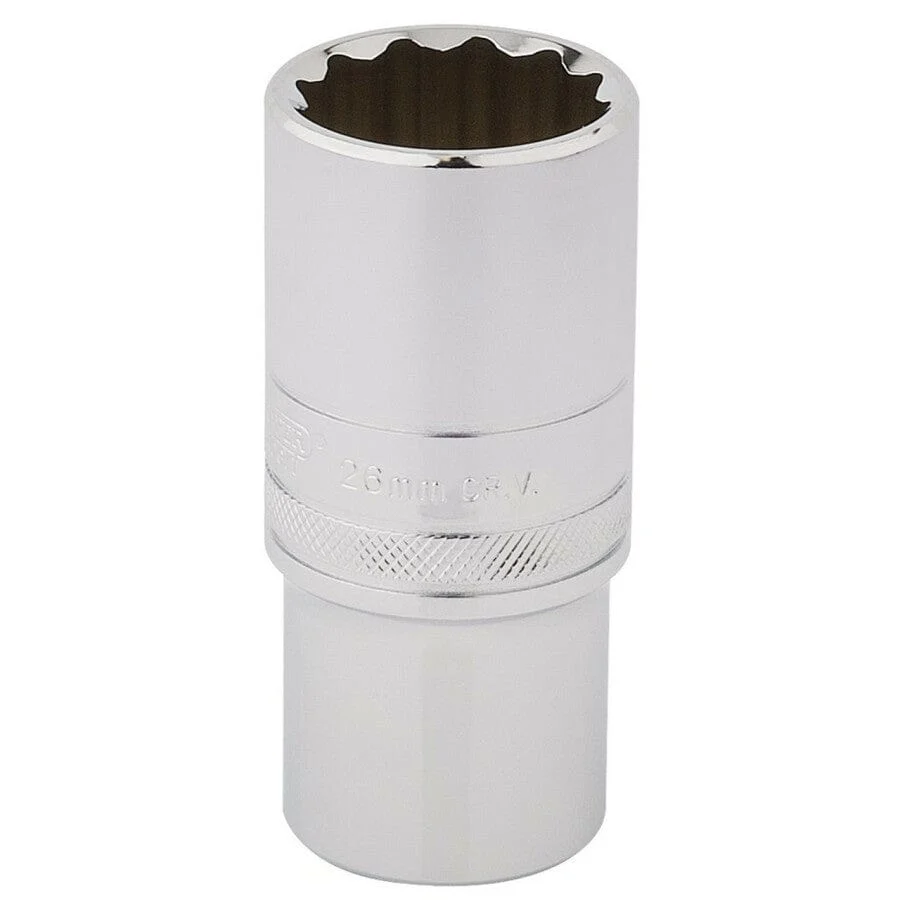 1/2" Dop lang, 26mm, 12-kant Draper Tools