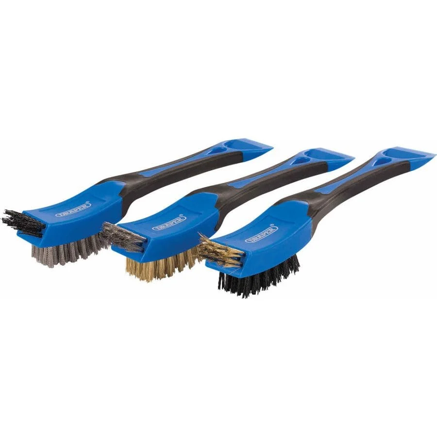 Draadborstelset, 5x12 tip bristle 210mm, 3dlg Draper Tools