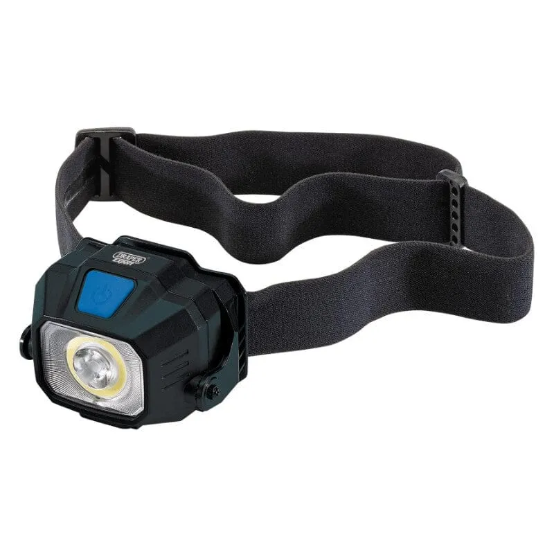 Hoofdlamp COB LED, 6W, 400 Lumen, draadloos oplaadbaar Draper Tools