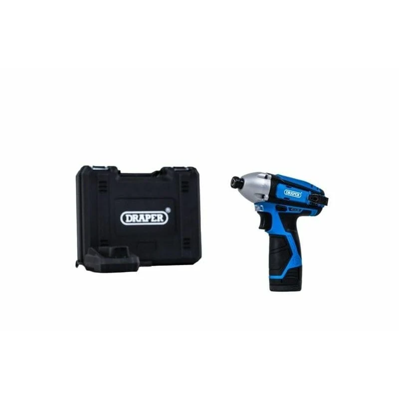 Mini accu slag-schroevendraaier 12V, 80Nm, 1/4", incl 1 accu Draper Tools