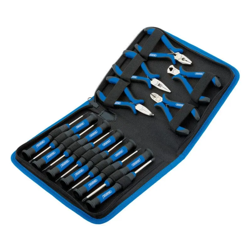 Precisie tangen en schroevendraaierset, 16dlg Draper Tools