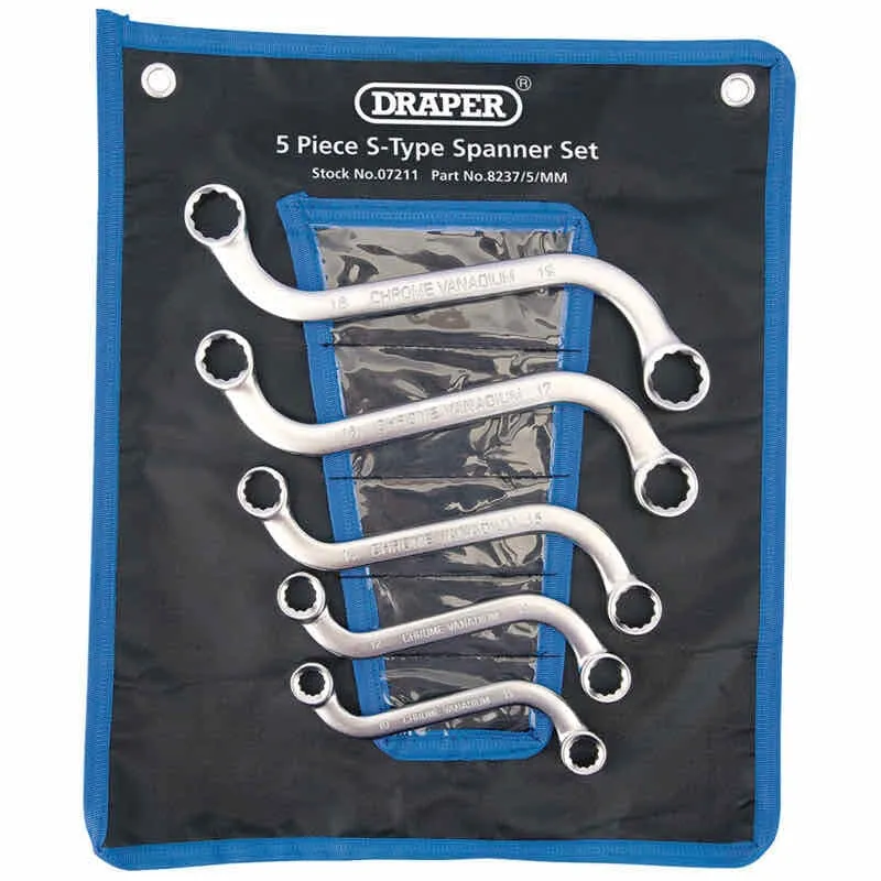 S-sleutelset, 5dlg Draper Tools
