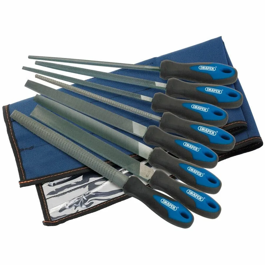 Vijlen en raspen set, 8dlg Draper Tools