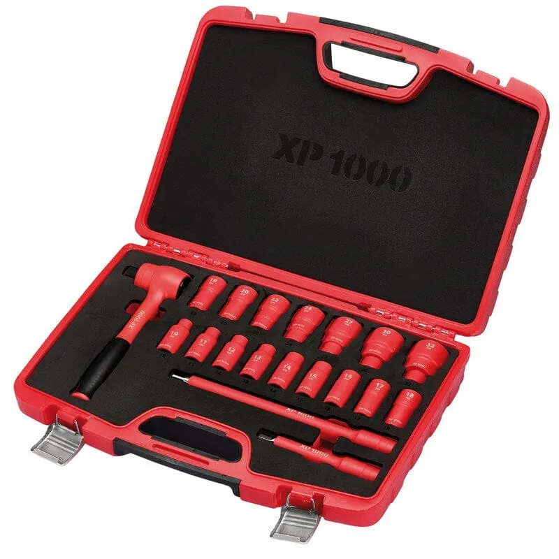 XP1000 1/2" Doppenset, VDE, 19dlg Draper Tools