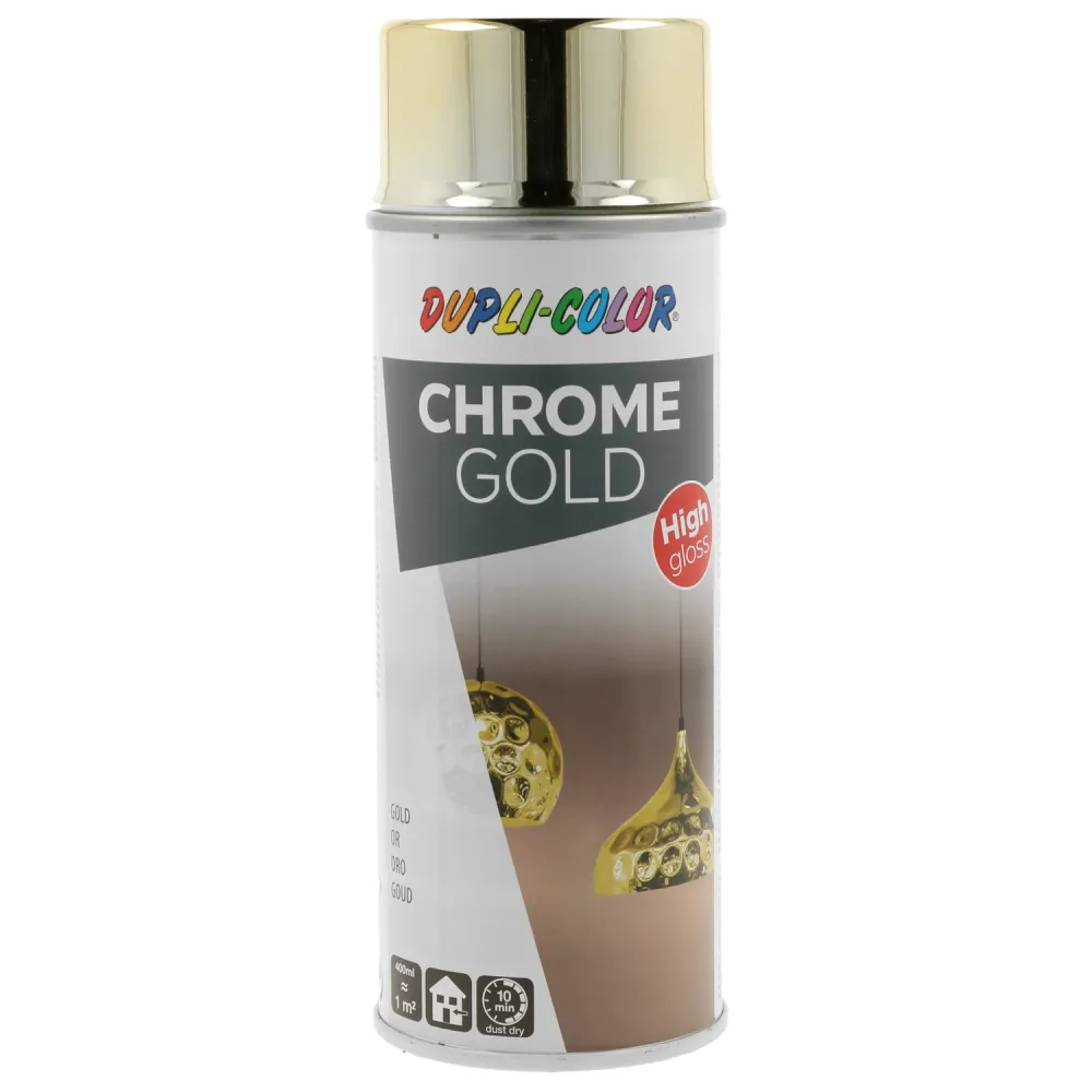 Dupli-color spuitbus Chroom goud 400ml Dupli Color