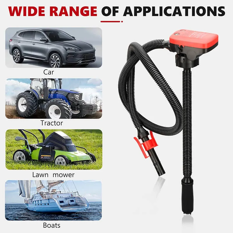 Elektrische Brandstofpomp voor Snel en Veilig Overpompen van Diesel Benzine en Olie Compact en Draagbaar voor Auto Tractor...