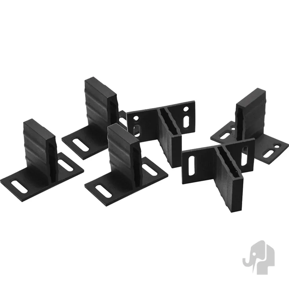 Elephant t-beslagset voor Elephant tuinschermen Design 6 stuks antraciet