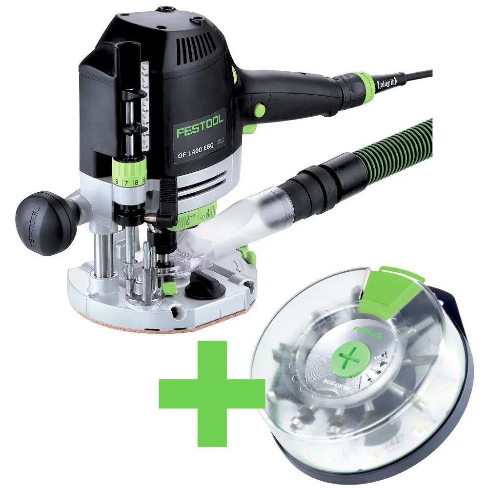 Freesmachine Festool VAN 1400 EBQ-Plus + Doos-VAN-S