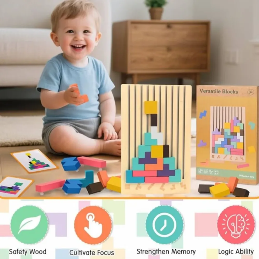 BlockWise | Educatieve Houten Blokken voor Leren & Spelen Finest Luxe