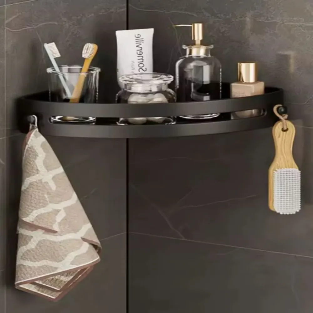 CornerRack | Stevige Hoek Organizer met Plakstrip Schroefbevestiging Finest Luxe