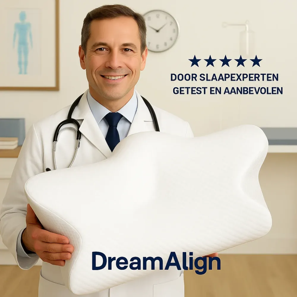 DreamAlign | Ergonomisch Kussen voor Pijnvrij en Rustgevend Slapen- Finest Luxe