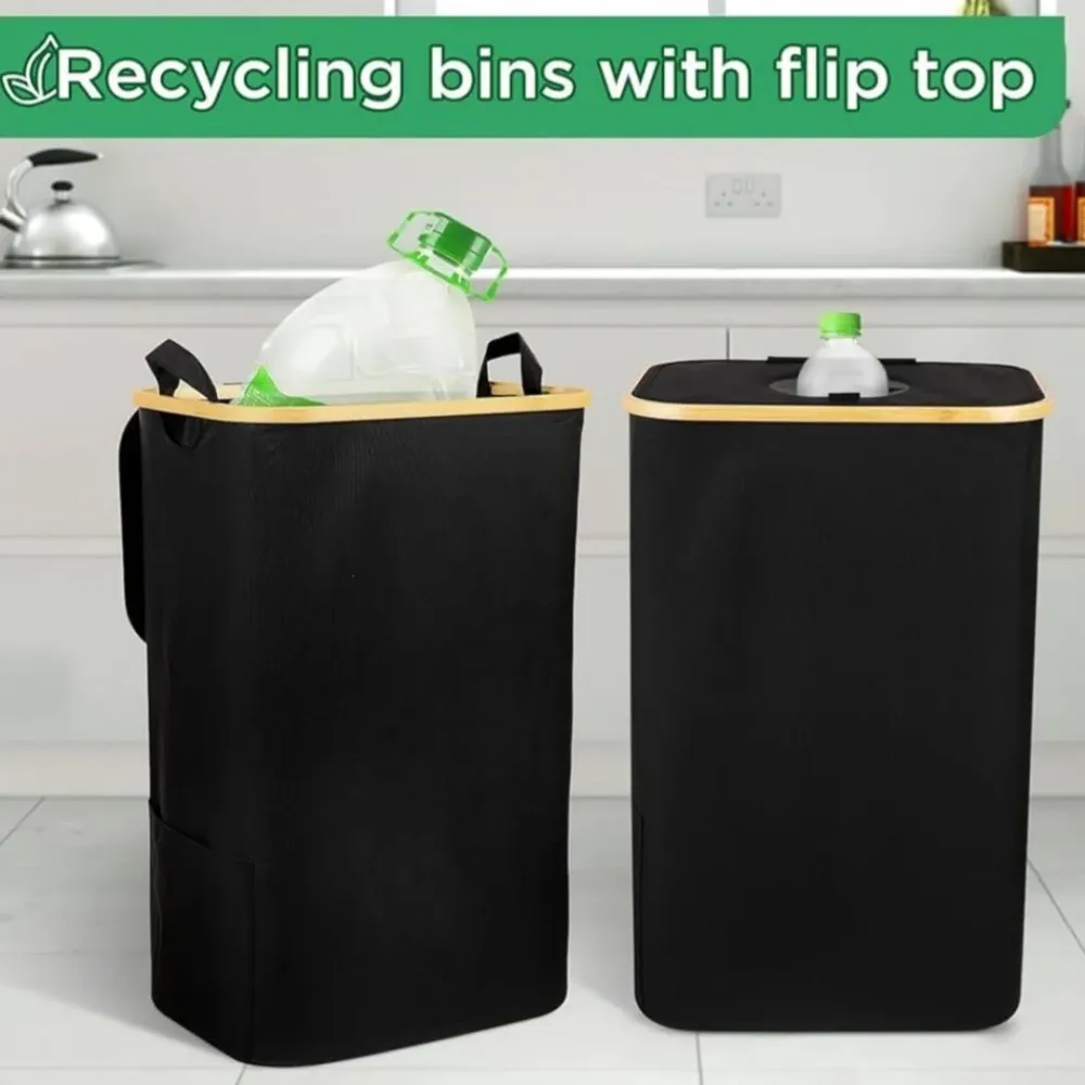EcoBin | Ruimtebesparende Recyclemand met Afneembare Zak Finest Luxe