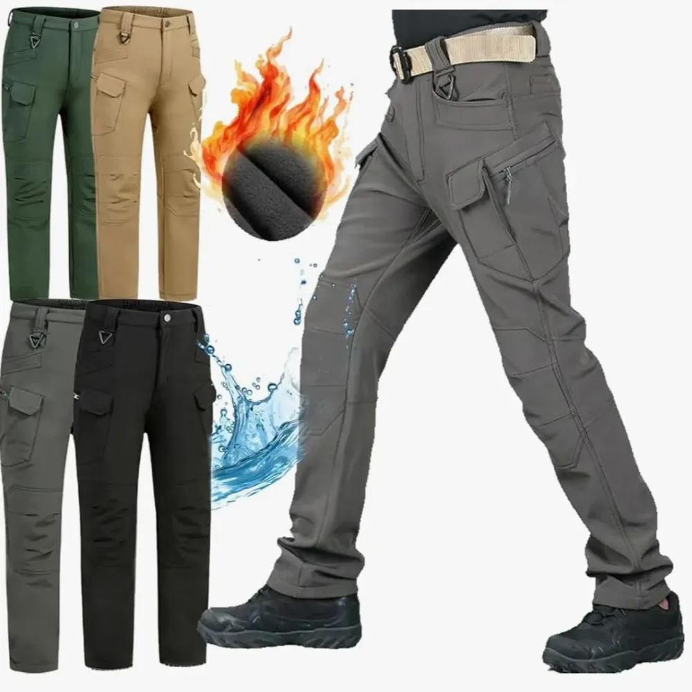 FleeceShield | Waterafstotende Broek met Fleecevoering en 10 Vakken Finest Luxe