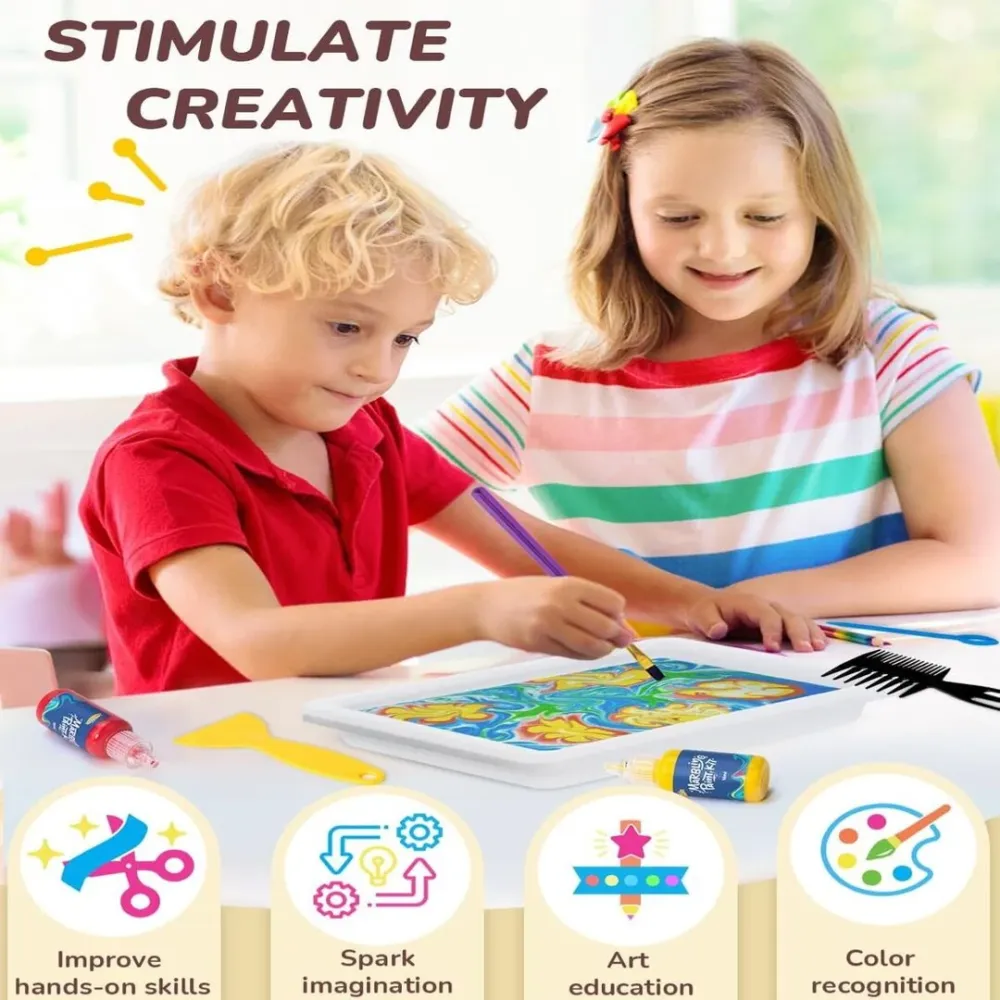 MarbleArt | Creatief Waterverf Spel voor Kinderen Finest Luxe