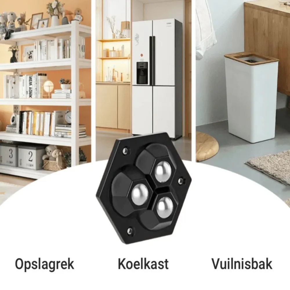 MoveEasy | Plakbare Wieltjes voor Lades, Kasten en Plantenbakken Finest Luxe