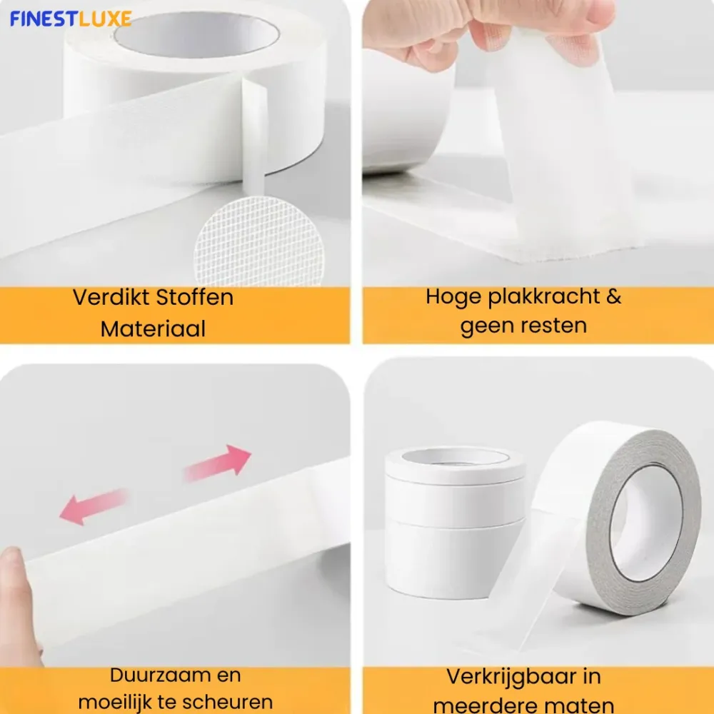 QuickHem | Zelfklevend Zoomband voor Gemakkelijk Zomen Zonder Naald Finest Luxe