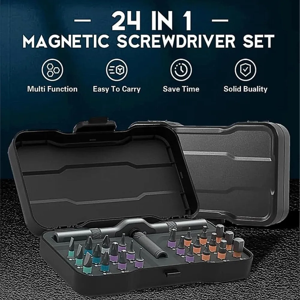 ToolCore | Magnetische 24--1 Schroevendraaierset voor Elke Klus Finest Luxe