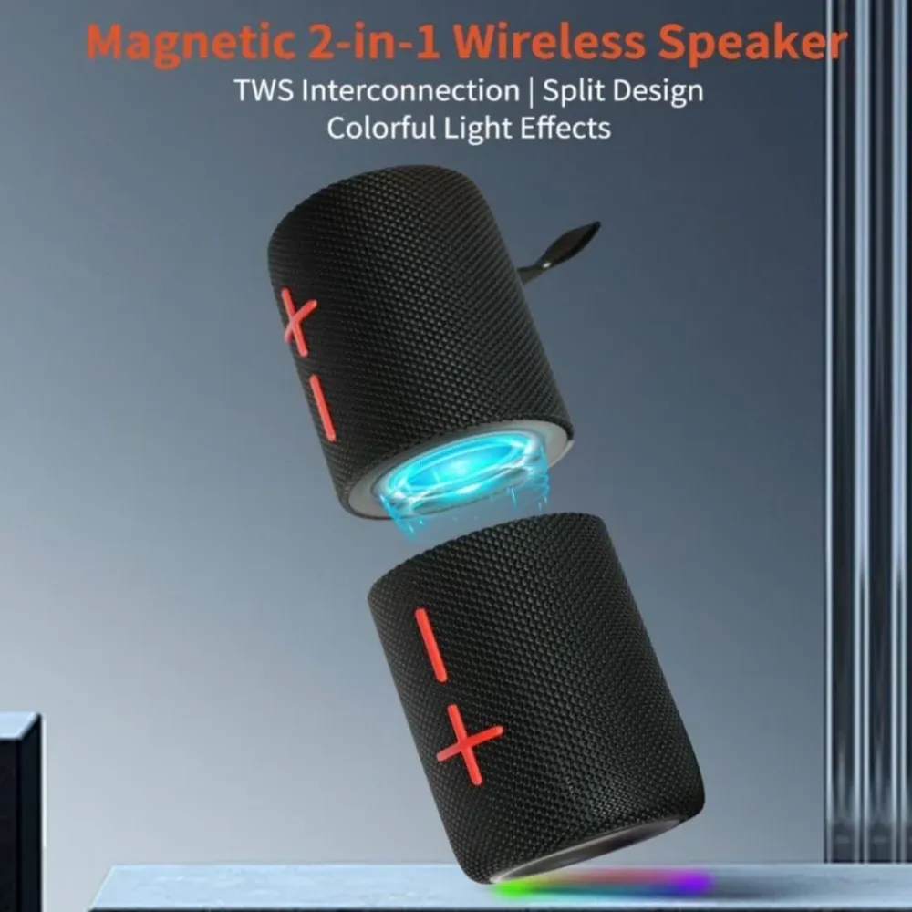 TwinBeats | Draadloze Bluetooth Luidspreker met Afneembaar Design & Krachtig 20W Geluid Finest Luxe