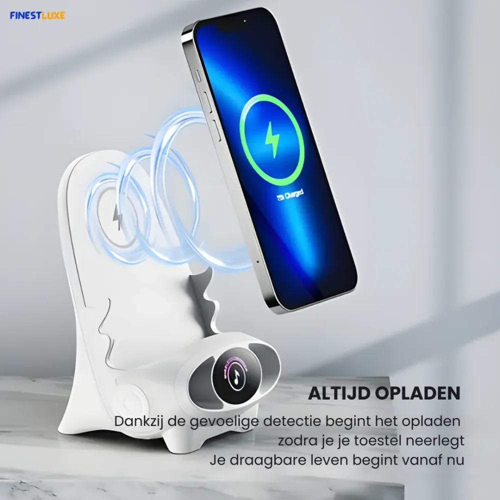 WirelessLounge | Slimme Mini-Stoel voor Opladen en Entertainment Finest Luxe