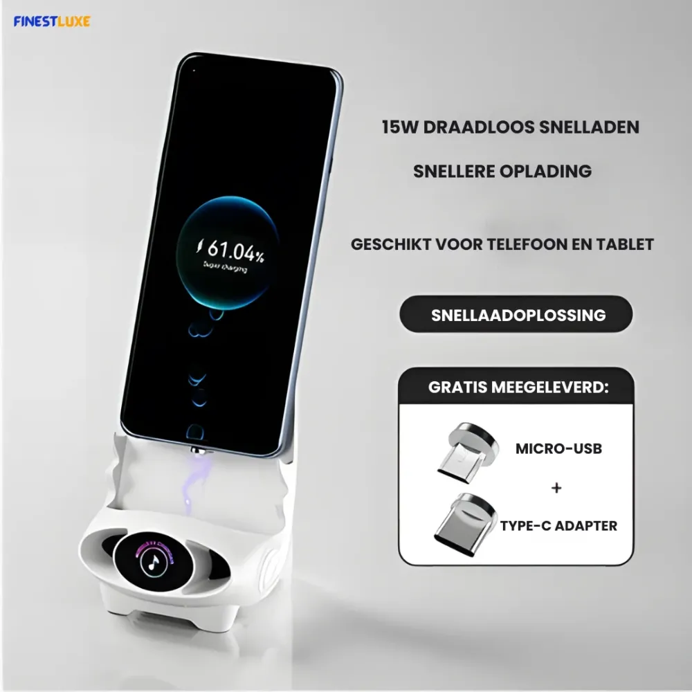 WirelessLounge | Slimme Mini-Stoel voor Opladen en Entertainment Finest Luxe