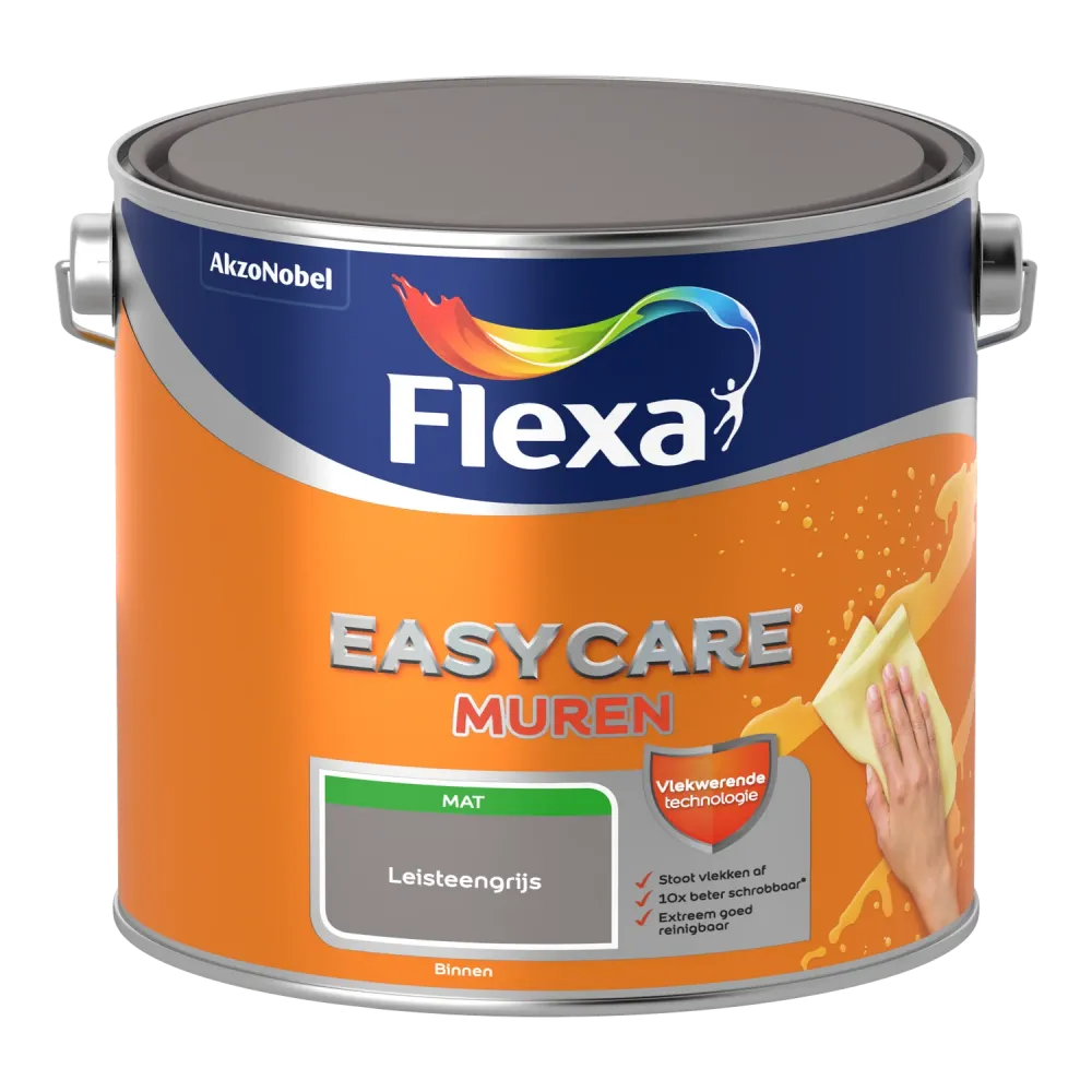 Flexa Easycare Muurverf - Mat - Leisteengrijs - 2,5L