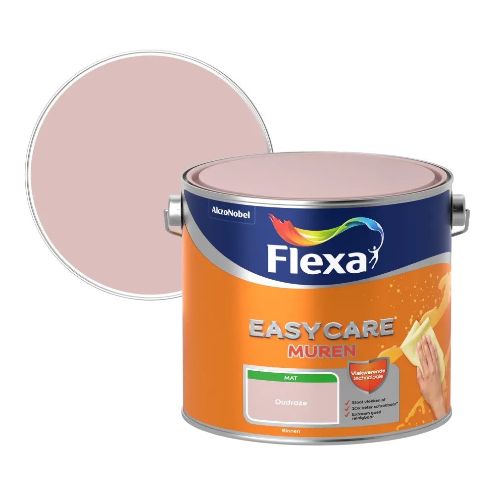 Flexa Easycare Muurverf - Mat - Oudroze - 2,5L