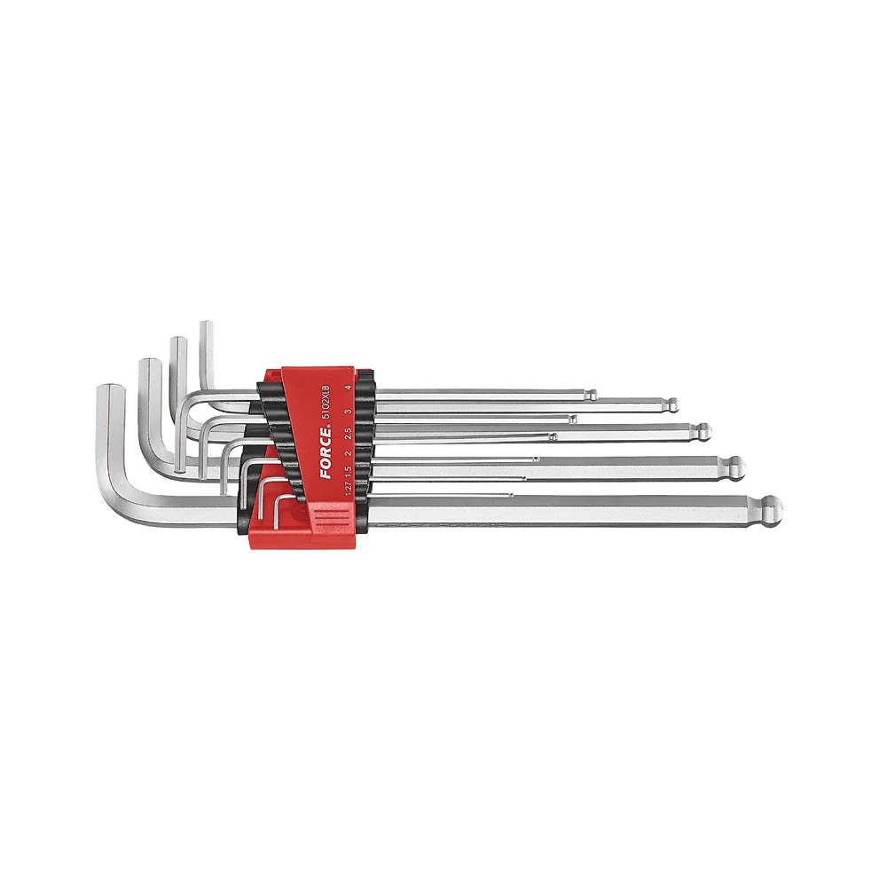 10pc Hex ball extra long key Force