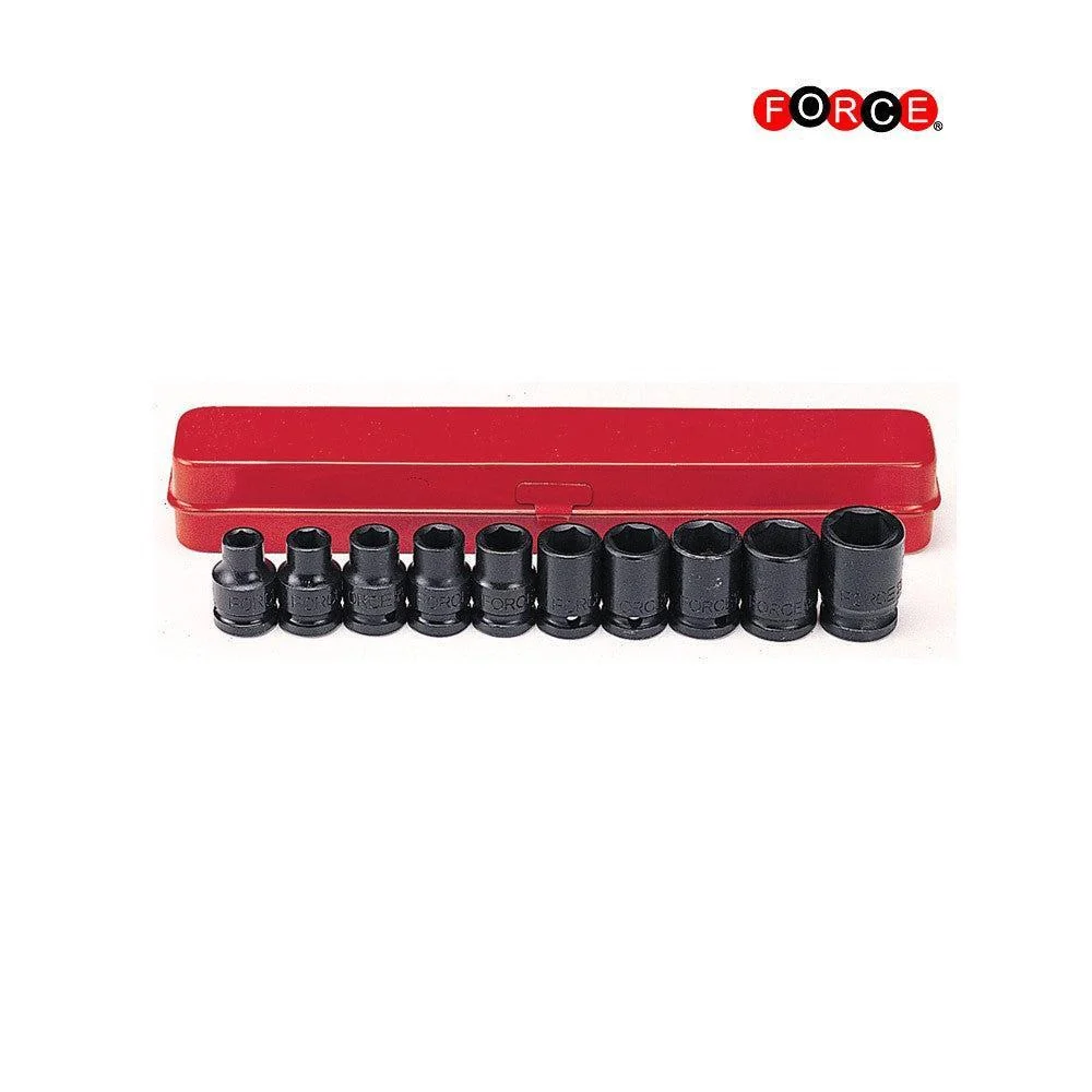 10pc 1/2" impact socket Force