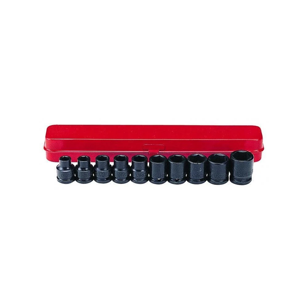 10pc 1/2" impact socket (SAE) Force