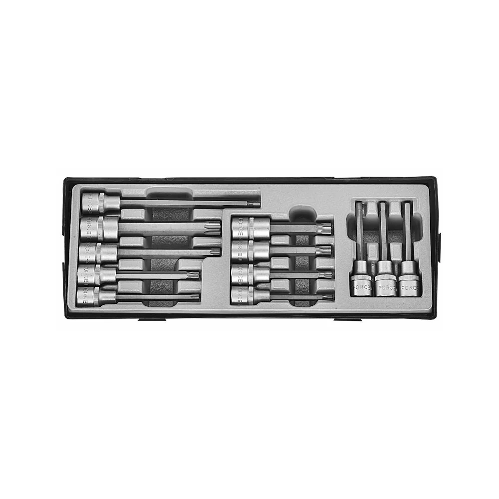 1/2" 12-delige dopsleutelset Force
