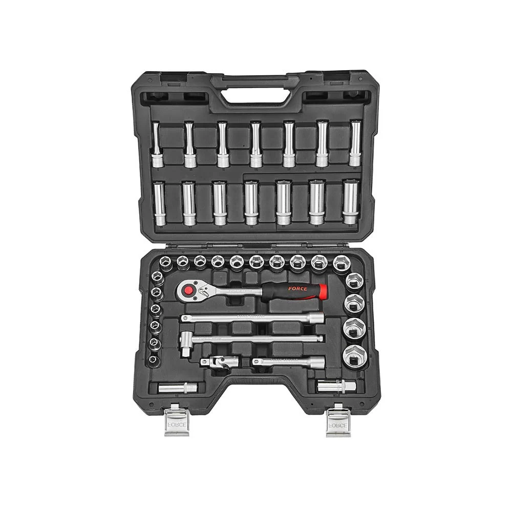 1/2"DR. 6pt. Flank socket combination set Force