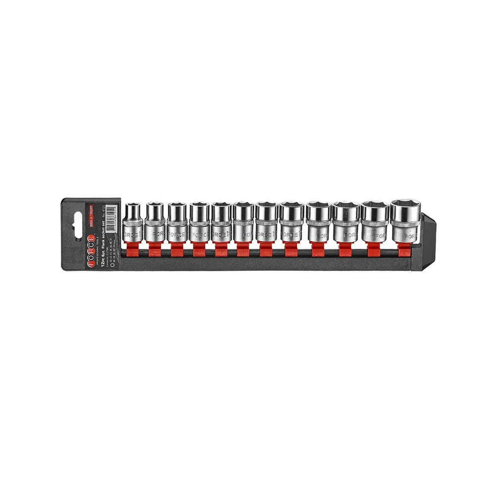 12pc 1/2"DR. 12pt. Flank socket Force