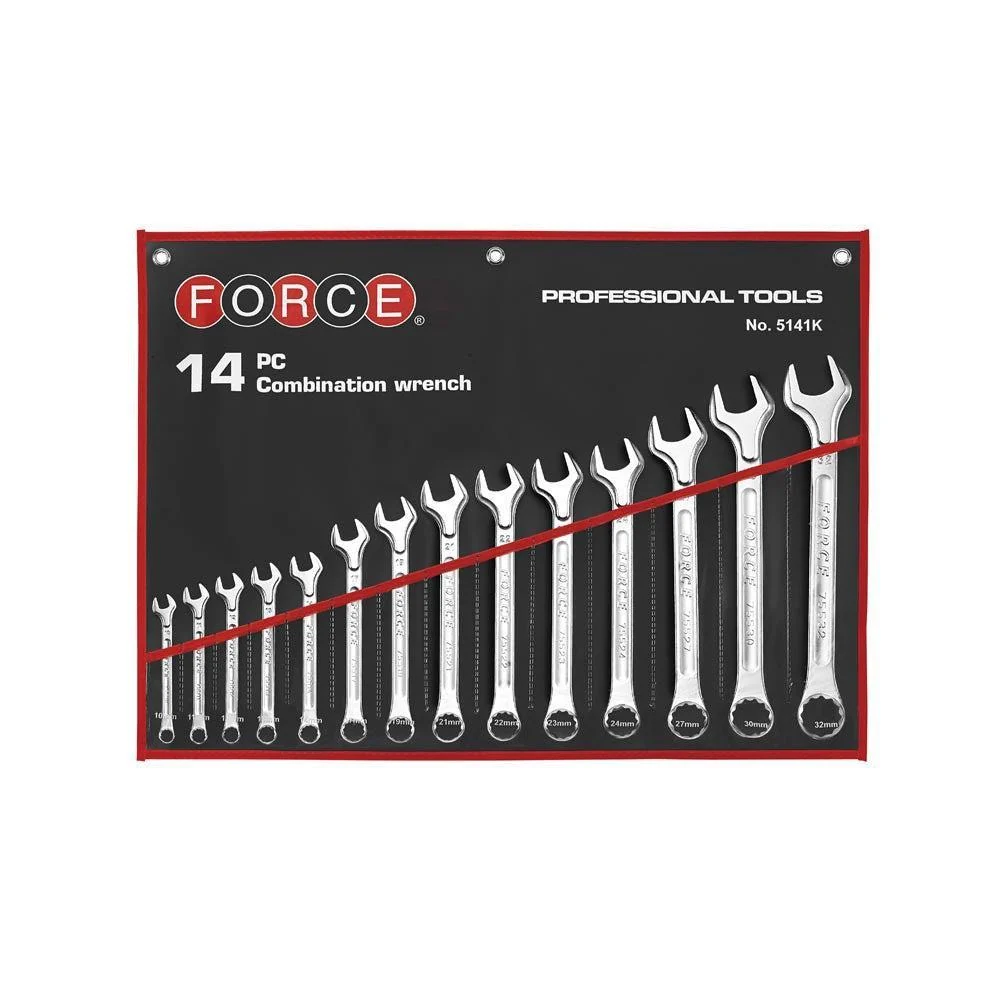 14pc Combination wrench (pouch) 8-24mm Force