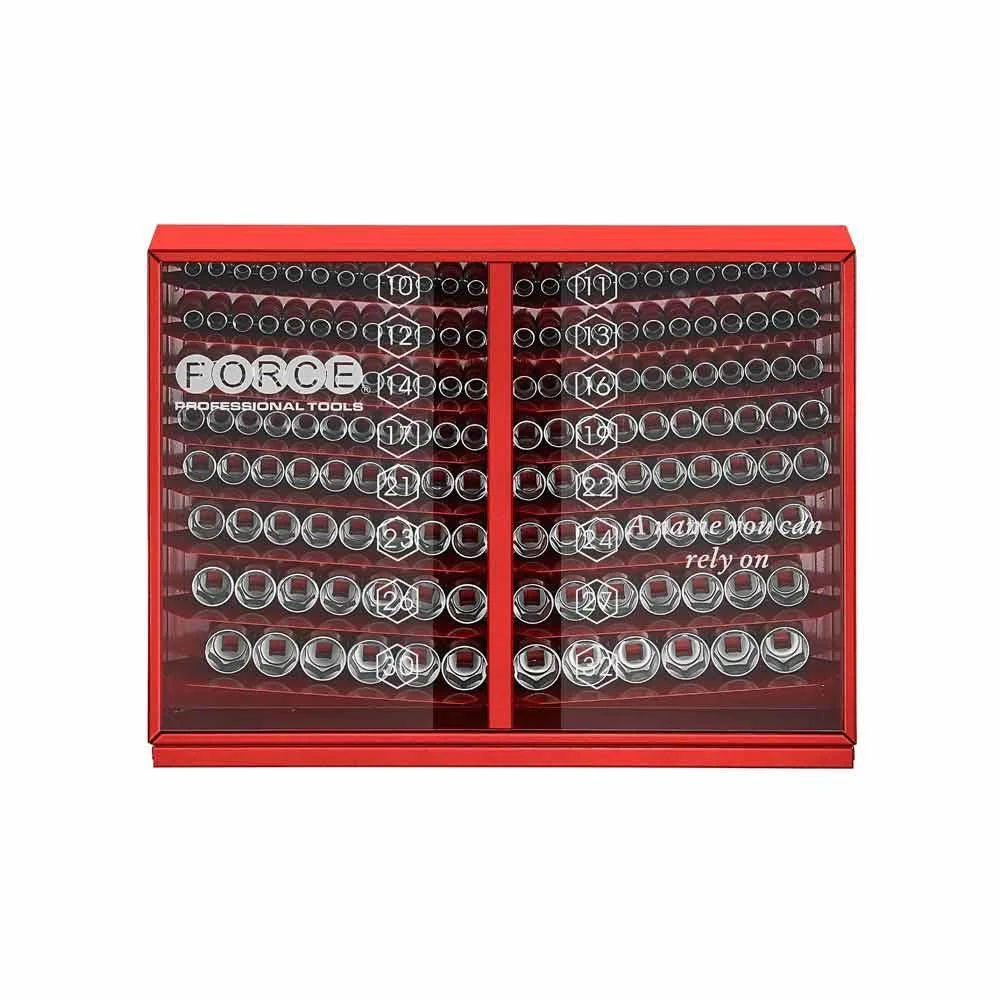 163pc Surface drive socket set Force