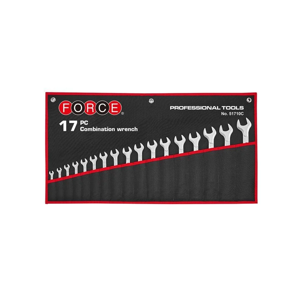 17pc Combination wrench set Force